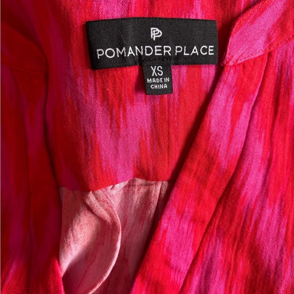 Tuckernuck Pomander Place Hot Pink Ikat Kenzo Dress Women’s Size XS Tiered - Picture 14 of 14